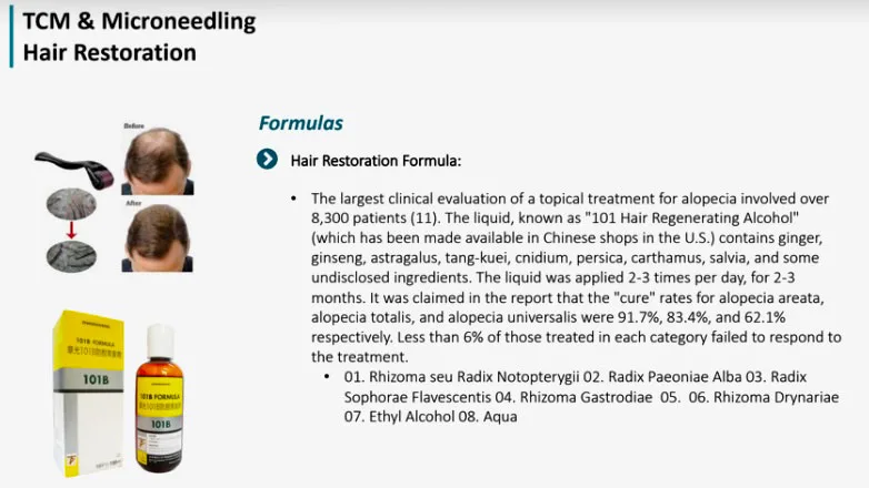 graphic explaining microneedling for hair loss